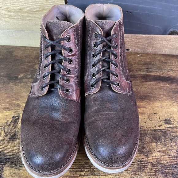 Bed Stu Mens Brown Chukka Work Boots FleshOut Leather 100% Vegetable Tan 9.5 USA main image 9